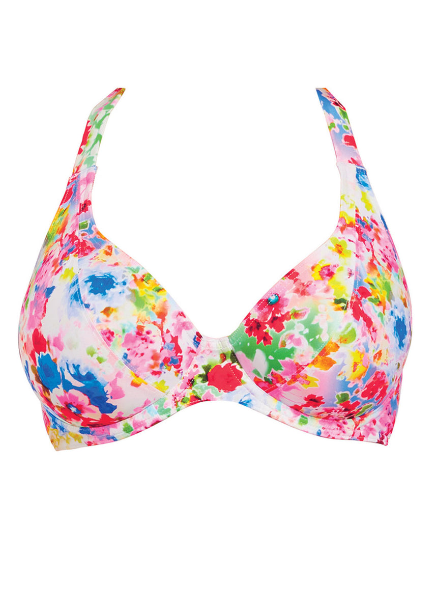 Endless Summer Banded Halter Bikini Top - Confetti