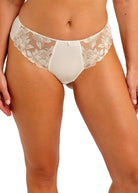 White lace underwear on a white background by Leia Lingerie