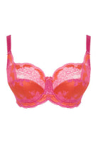 Pink and Coral Full Cup Bra - Panache Lingerie at Leia Lingerie on a white background