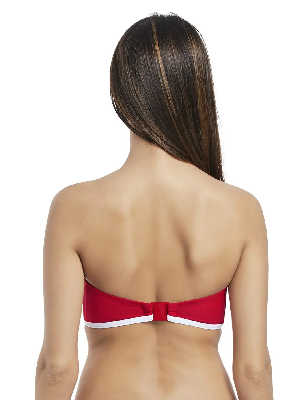 Paint The Town Bandeau Bikini Top Red