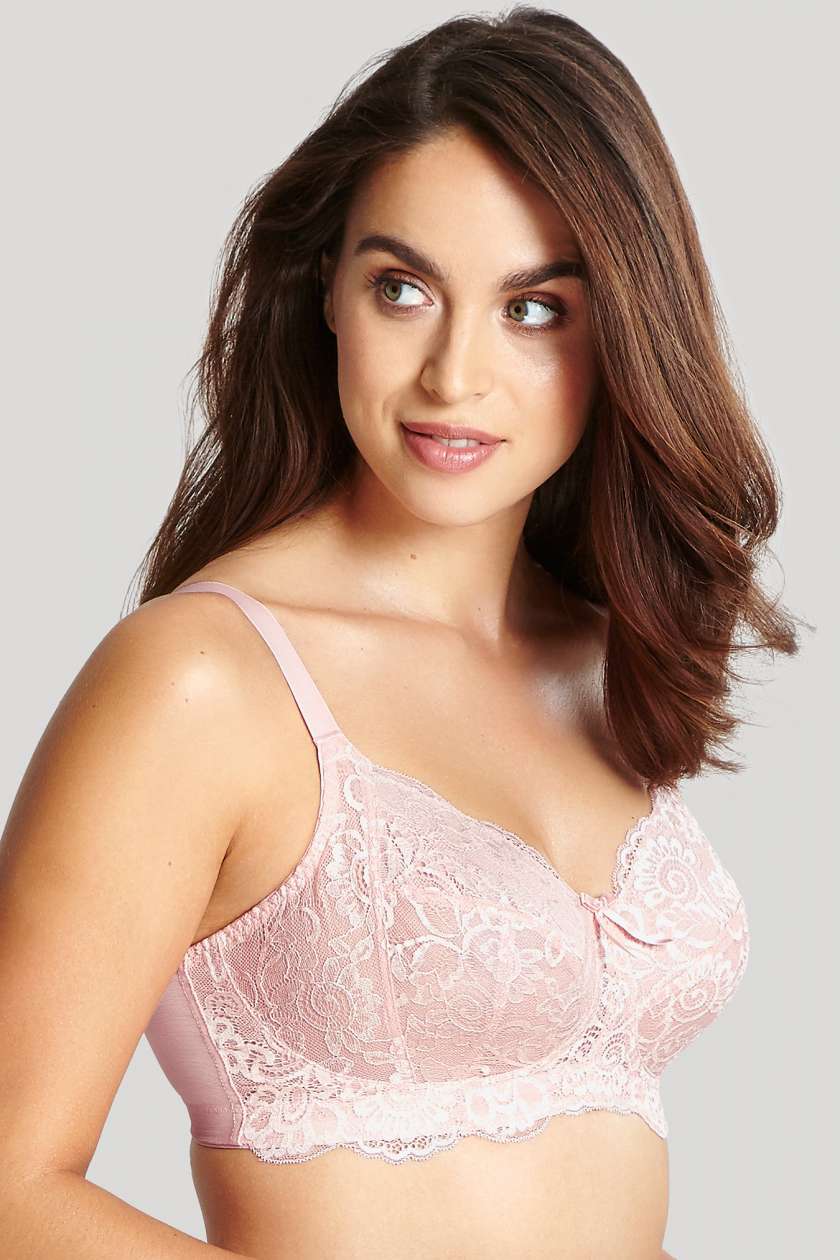 Panache Penny Underwired Non Padded Full Cup Bra, Size 34DD, Blush, RRP £45