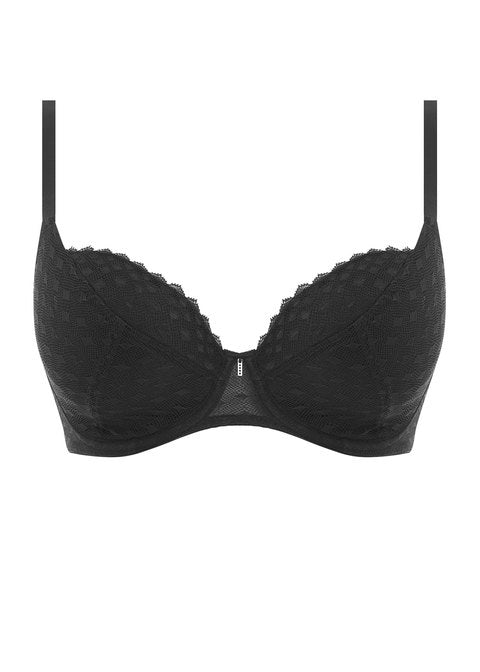 Freya Soiree Lace Bra Reggiseno Con Pizzo E Imbottitura - Scollato A V, Ferretto E Spalline Regolabili