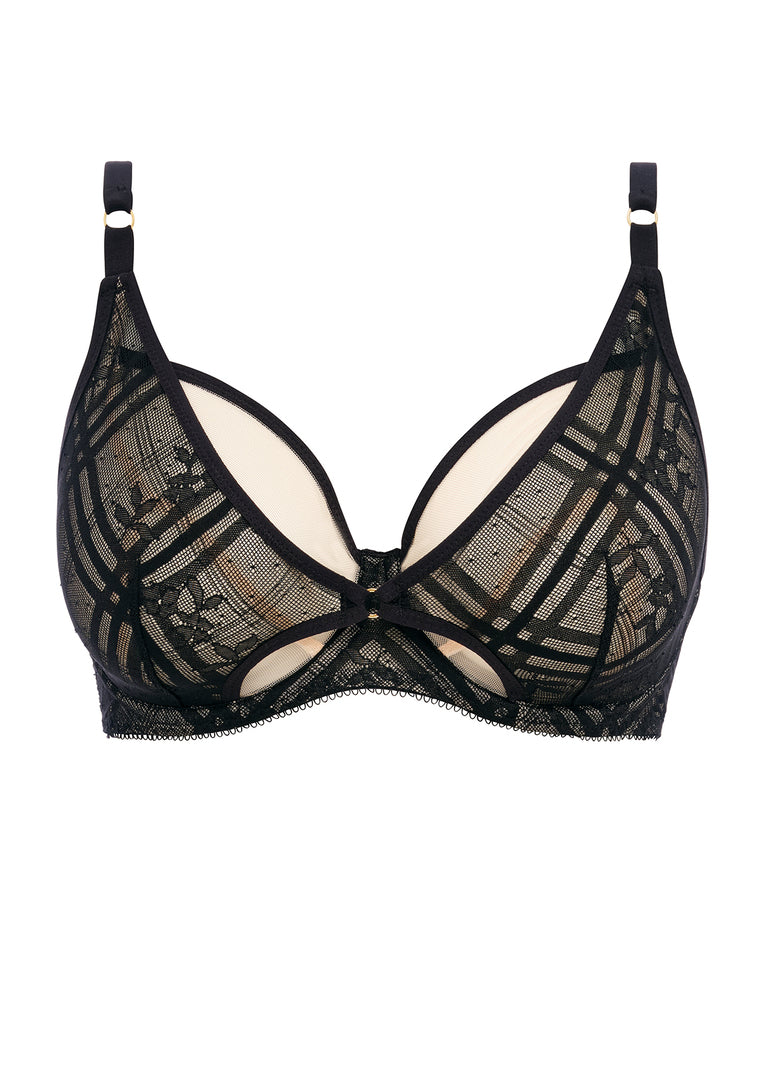 Freya Fatale Underwired High Apex Bra - Noir – Leia Lingerie