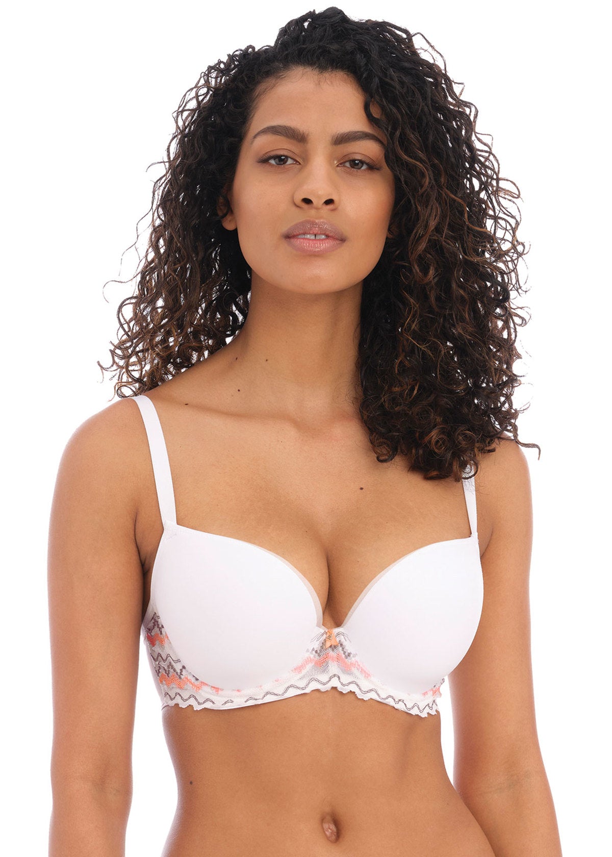 Linga life Women's Padded Underwired T-Shirt Bra with Transparent