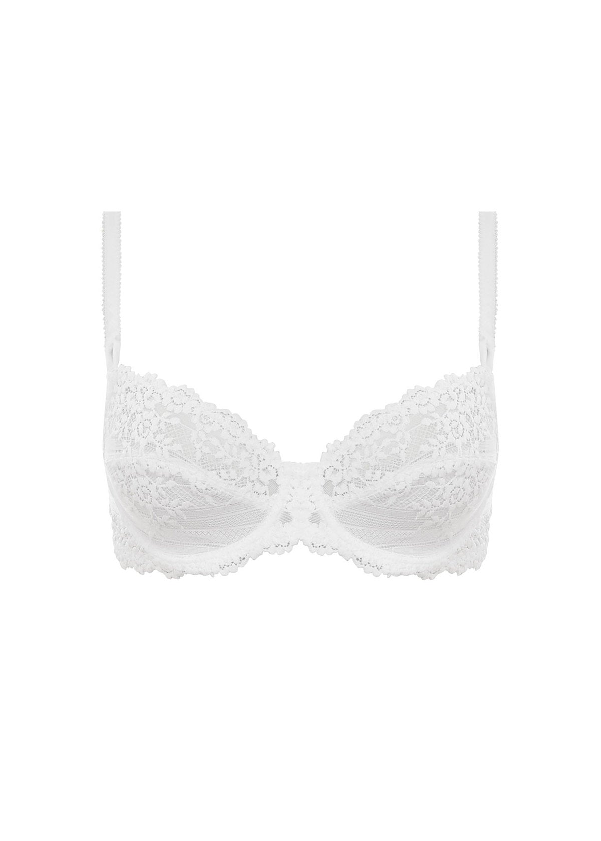 Carmelia Molded Balconette Bra White Lace – Vivianne's Boutique