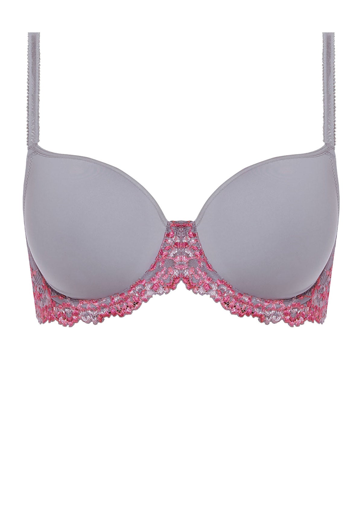 Wacoal Embrace Lace Contour Hot Pink Bra - Belle Femme Lingerie